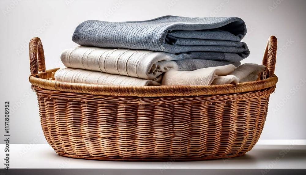 Obraz premium laundry basket and towels