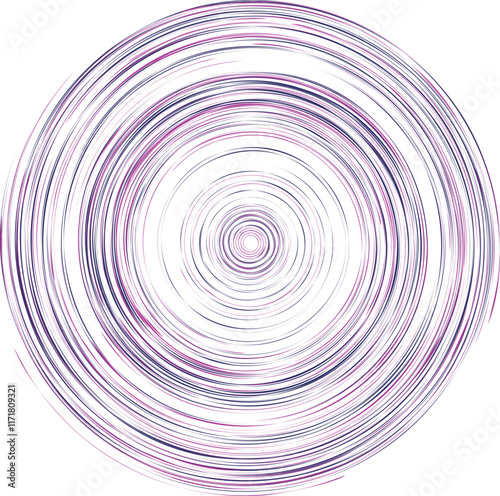 Geometric spiral, swirl, twirl element. Helix, volute and vortex icon