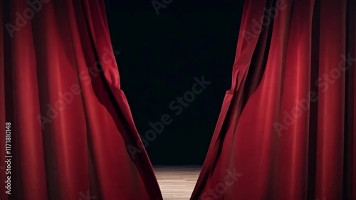 stage curtain animation on green screen for video editing, perfect for theater intros and creative projects with smooth opening and closing curtain effect in hd quality