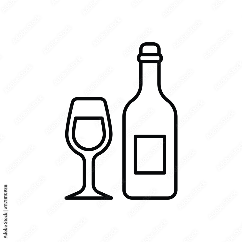 Wine vector icon Wine vector icon