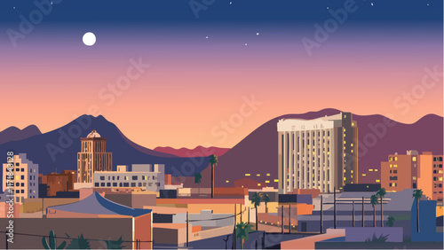 Desert Beauty- El Paso's Evening Glow