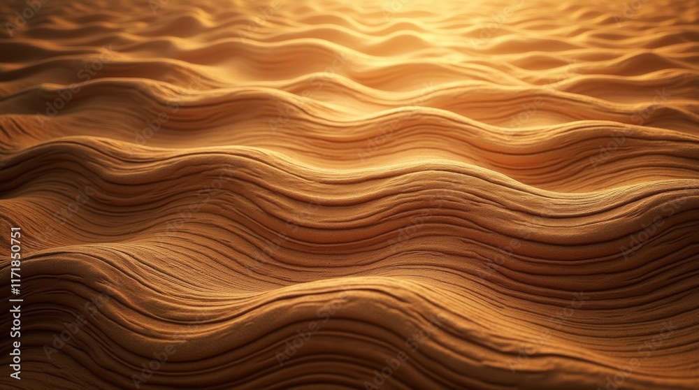 Abstract Wavy Wooden Texture Background with Deep Grooves and Light Play. Abstract Wavy Wooden Texture Background with Deep Grooves and Light Play.