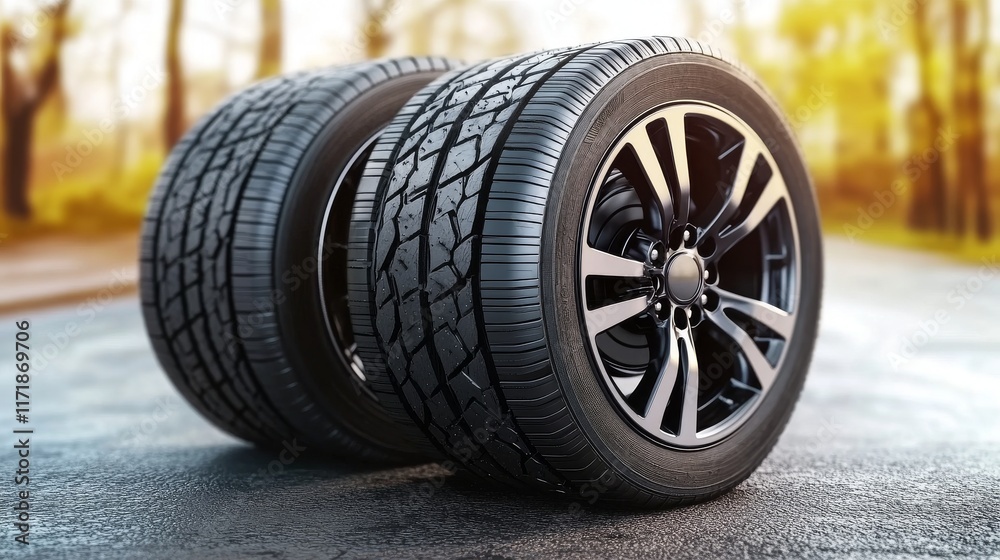 car wheels on a road car wheels on a road