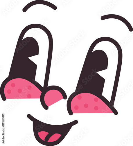 Cartoon Character Happy Face