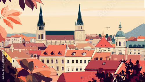 Zagreb at Dusk- A City of History and Beauty.eps