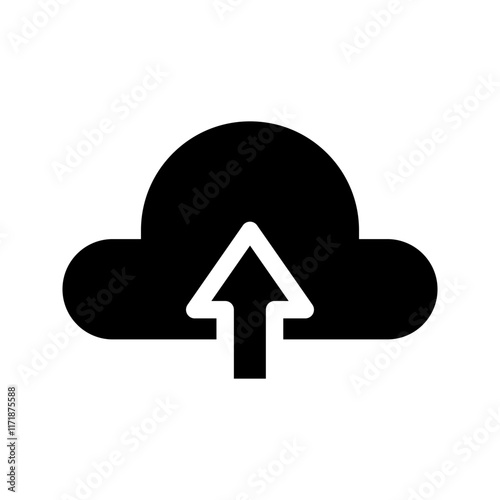 cloud download icon . vector illustration, pictogram isolated on white background. color editable