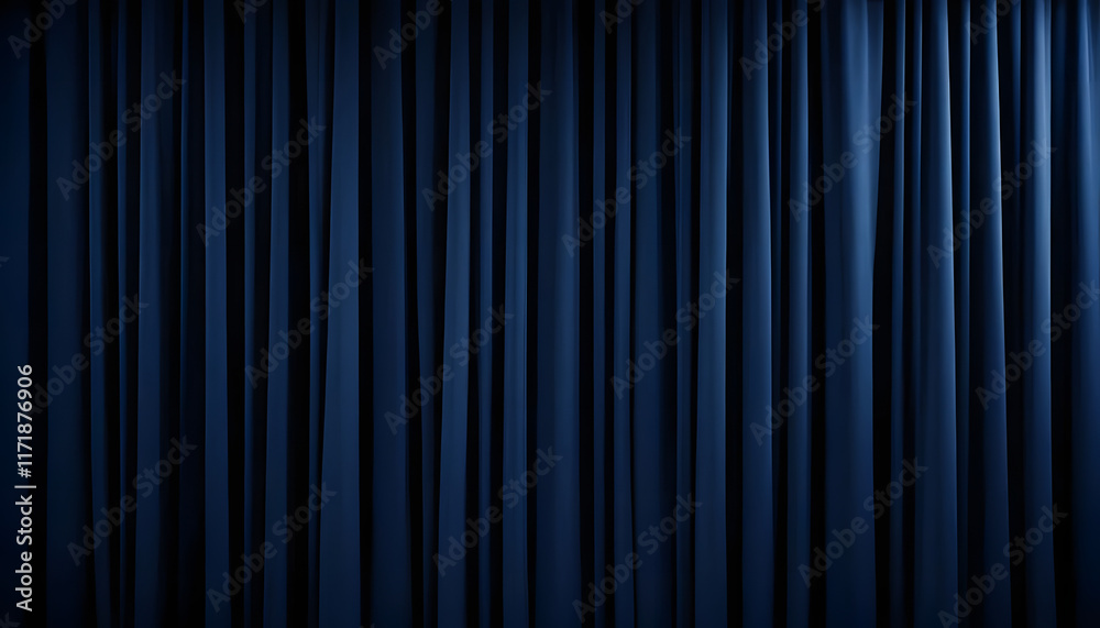 Dark blue color curtain material background Dark blue color curtain material background