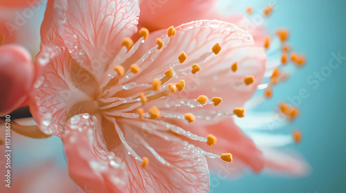 Blooming Flowers: Vibrant Macro Shot of Spring Glory