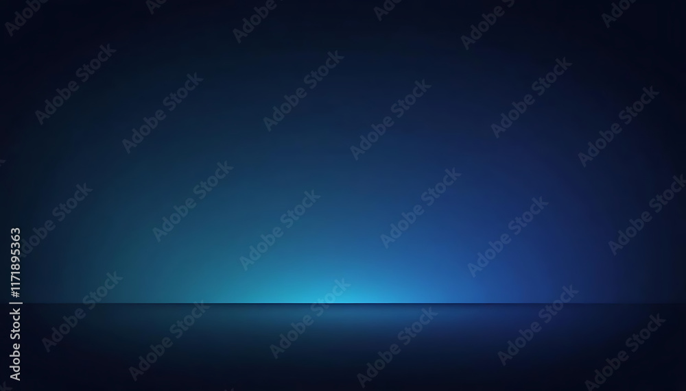 Fototapeta premium Dark blue color gradient background ground