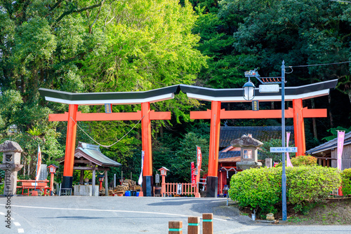 秋の諏訪神社　鹿児島県南大隅町　Suwa Shrine in autumn. Kagoshima Pref, Minamiosumi Town. photo