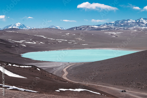 turquoise lake