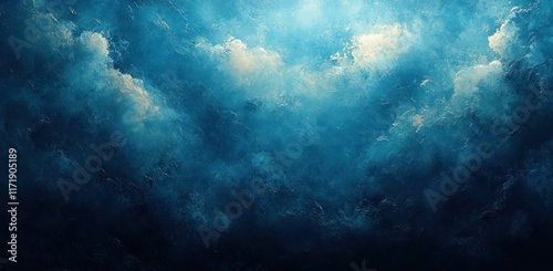 Wallpaper Mural Teal Blue Gradient Background Soft Light Reflections Aquamarine Banner Design Smooth Texture Torontodigital.ca