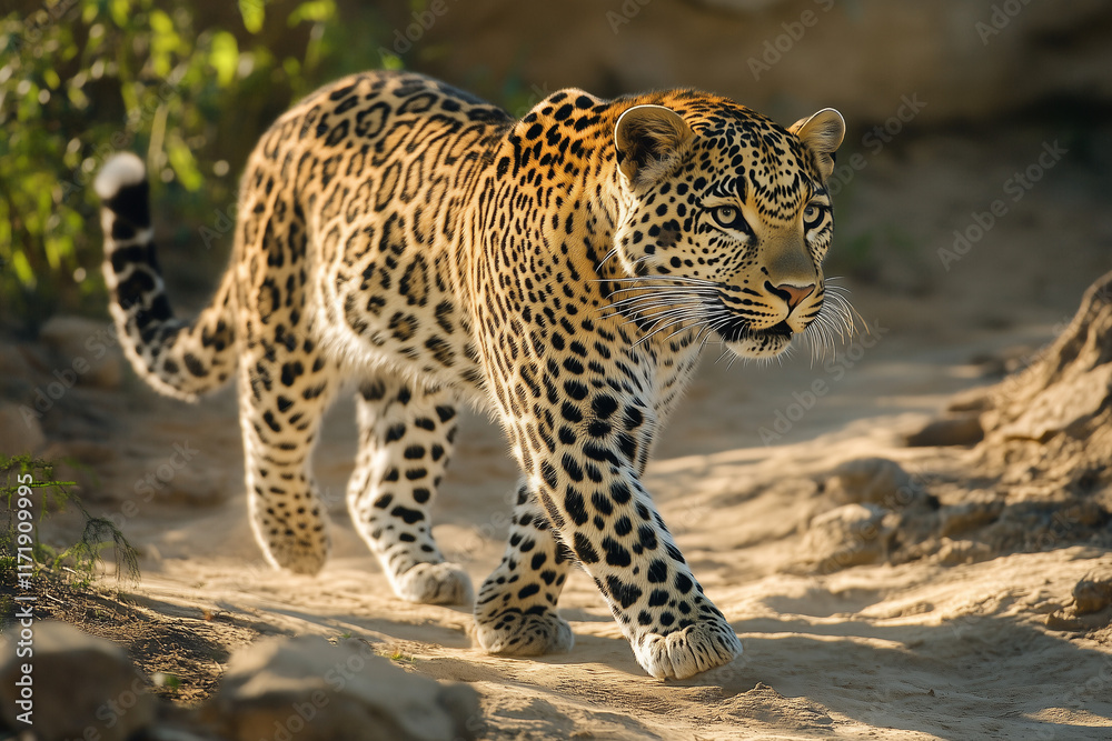 Naklejka premium Leopard