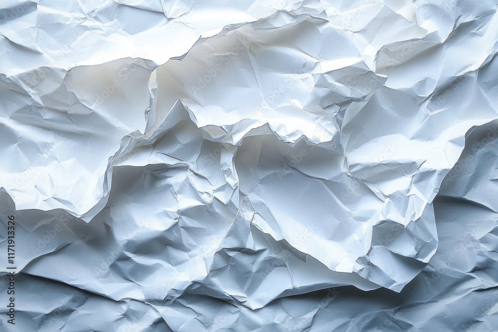 Crumpled White Paper Texture Background Minimalist Design Soft Lighting Crumpled White Paper Texture Background Minimalist Design Soft Lighting