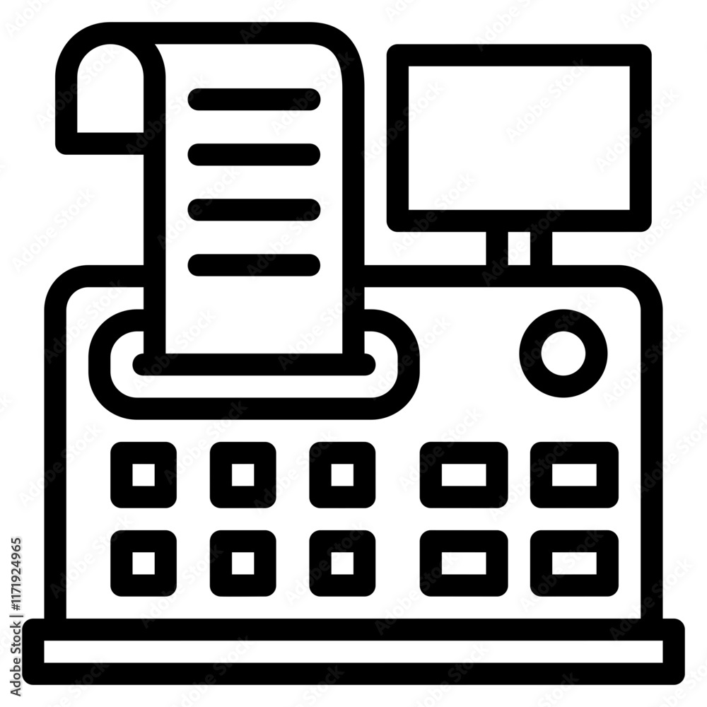 Cash register icon