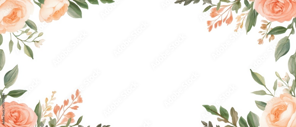 A delicate floral frame adorned with soft peach roses, radiating love and warmth, perfect for celebrating Valentine's Day with heartfelt sentiments. A delicate floral frame adorned with soft peach roses, radiating love and warmth, perfect for celebrating Valentine's Day with heartfelt sentiments.