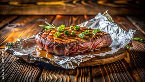 Foil-wrapped grilling delivers restaurant-quality, juicy steak, perfectly cooked every time. photo