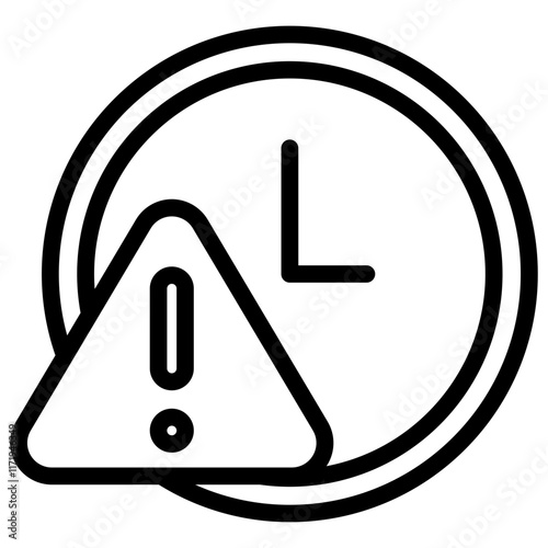 Deadline Icon Lineal Style