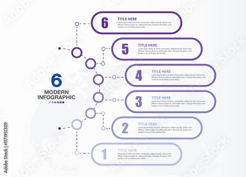 Blue tone circle infographic with 6 steps, process or options.