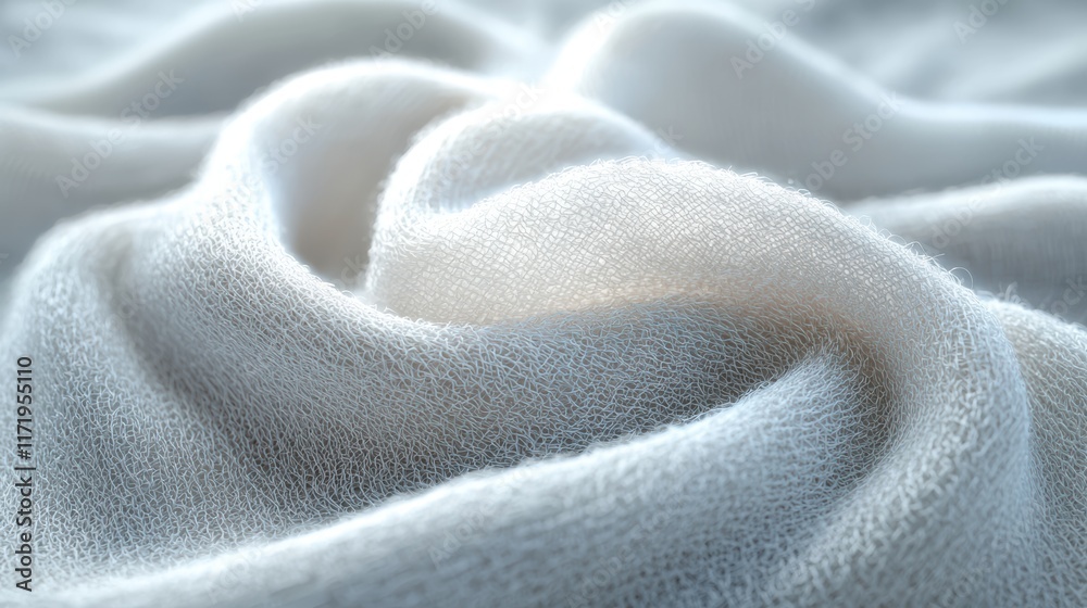 Soft White Fabric Texture: Close-Up Photography of Luxurious, Draped Textile Soft White Fabric Texture: Close-Up Photography of Luxurious, Draped Textile