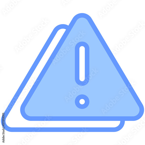 Risk Icon Line Blue Style