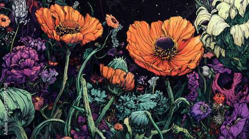 Blume des vergessens. Oblivian. Illustration