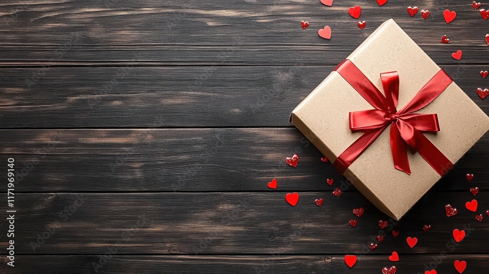 A charming giraffe gift adorned with a red ribbon, surrounded by playful hearts, radiating love and joy for Valentine's Day. A charming giraffe gift adorned with a red ribbon, surrounded by playful hearts, radiating love and joy for Valentine's Day.