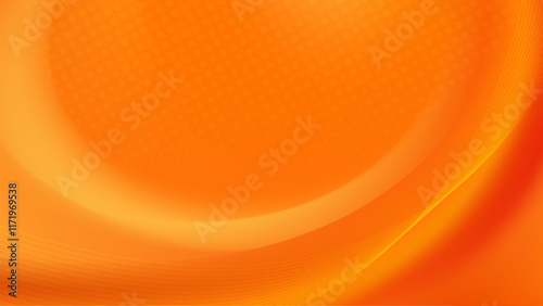 energetic abstract banner with a flowing orange wave