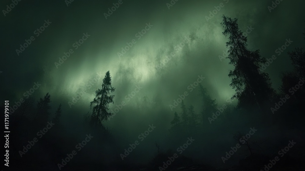 A misty forest scene illuminated by ethereal light, creating a mysterious atmosphere. A misty forest scene illuminated by ethereal light, creating a mysterious atmosphere.