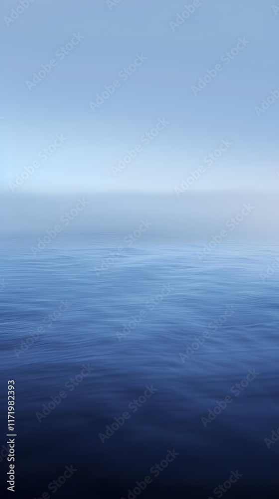 Serene Gradient: A Tranquil Transition from Deep Indigo to Soft Sky Blue, Capturing the Elegance of Color Gradation