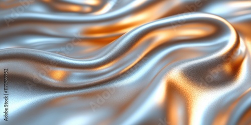 silver liquid metal abstract flowing fabric texture with intricate patterns and reflections wallpaper photo