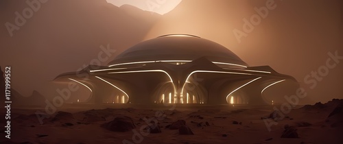 Visions of Martian architecture portrayed in stunning detail highlighting sustenance