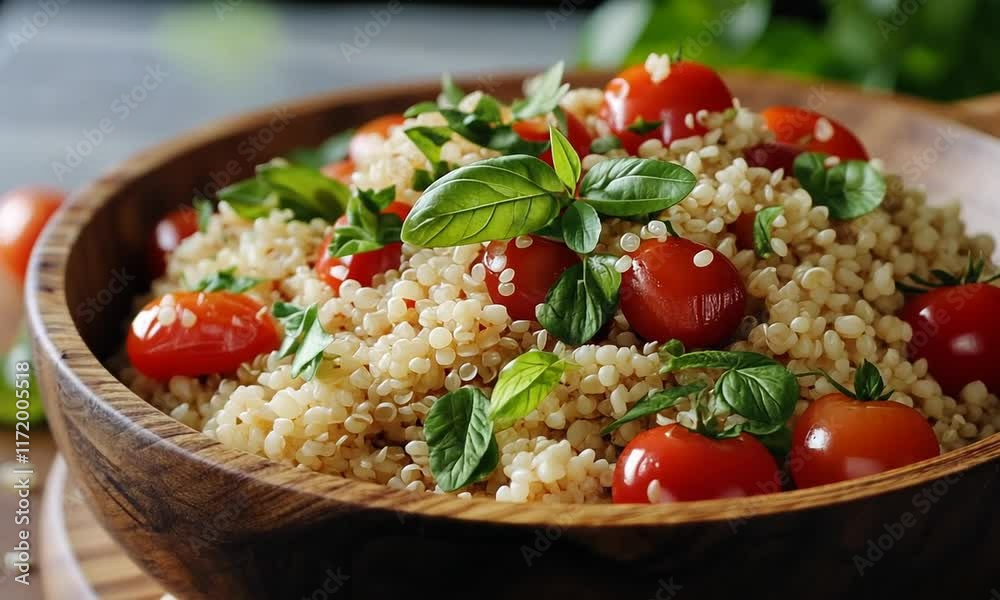 Delicious Quinoa Salad with Cherry Tomatoes and Basil Delicious Quinoa Salad with Cherry Tomatoes and Basil