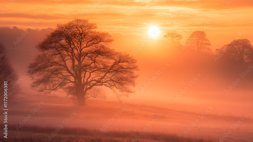 Abstract orange haze with misty flowing tendrils creating a warm atmospheric mood Abstract orange haze with misty flowing tendrils creating a warm atmospheric mood