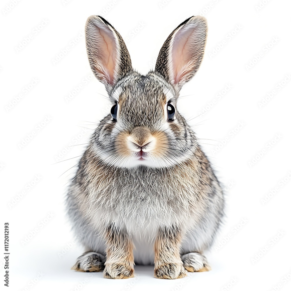 Cute bunny rabbit, studio shot, white background, pet. Cute bunny rabbit, studio shot, white background, pet.