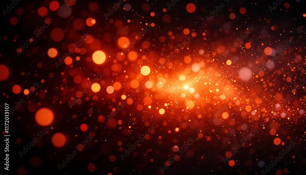 Fiery Abstract Background: Glowing Orange and Red Particles Fiery Abstract Background: Glowing Orange and Red Particles