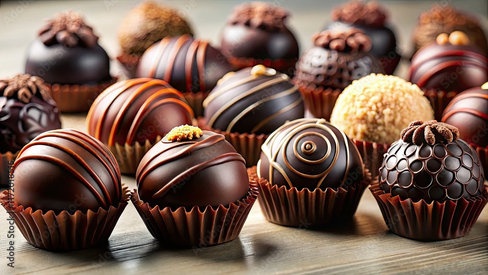 Indulge in exquisite handmade chocolate truffles; decadent fillings and artistic designs await. Indulge in exquisite handmade chocolate truffles; decadent fillings and artistic designs await.