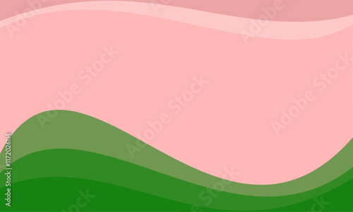 Illustration vector graphic of abstract background with mix of pink, light green and dark green. Suitable for cover, poster, banner, header, website.