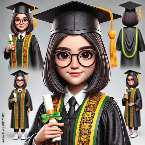 Caricature cute people