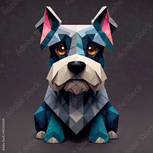 geometric dog