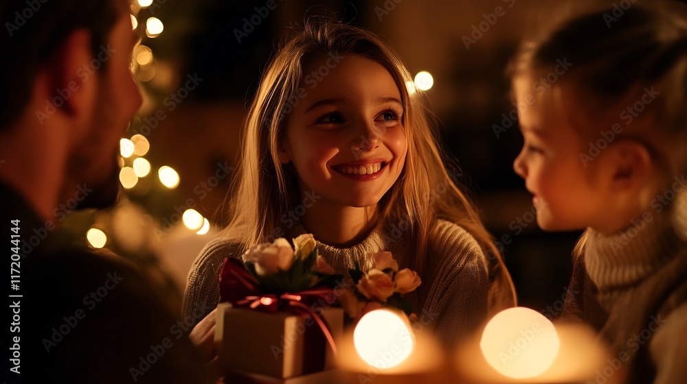 Christmas Eve Gift Surprise: A heartwarming family moment filled with love, laughter, and the magic of Christmas. Christmas Eve Gift Surprise: A heartwarming family moment filled with love, laughter, and the magic of Christmas.