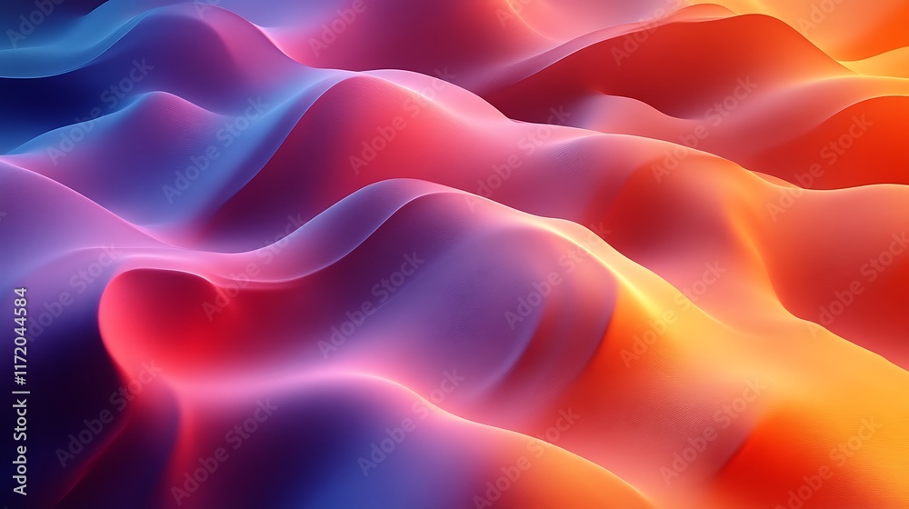 Fototapeta premium Abstract colorful wavy background. (5)