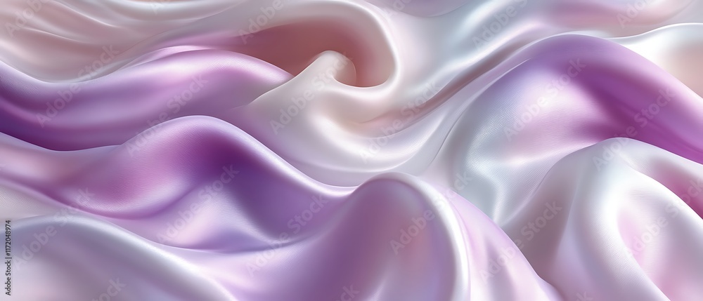 Obraz premium Soft, flowing pastel silk fabric.