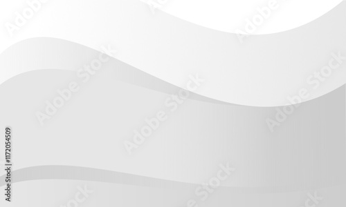 illustration vector graphic of abstract white background with gray gradient color and artistic line decoration. Suitable for cover, poster, banner, header, website.