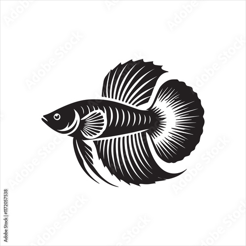 black and white fish