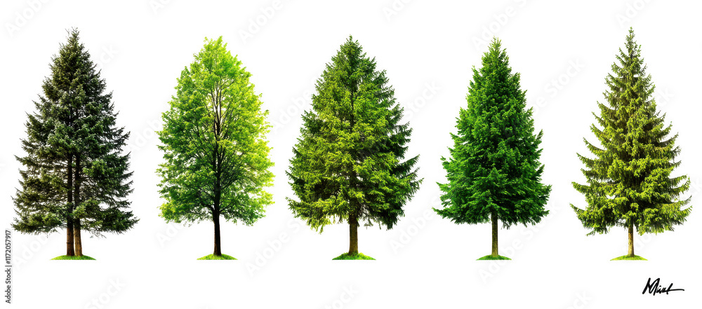 variety of green trees displayed on transparency background, showcasing different shapes and shades of foliage. vibrant greenery highlights diversity of tree species variety of green trees displayed on transparency background, showcasing different shapes and shades of foliage. vibrant greenery highlights diversity of tree species