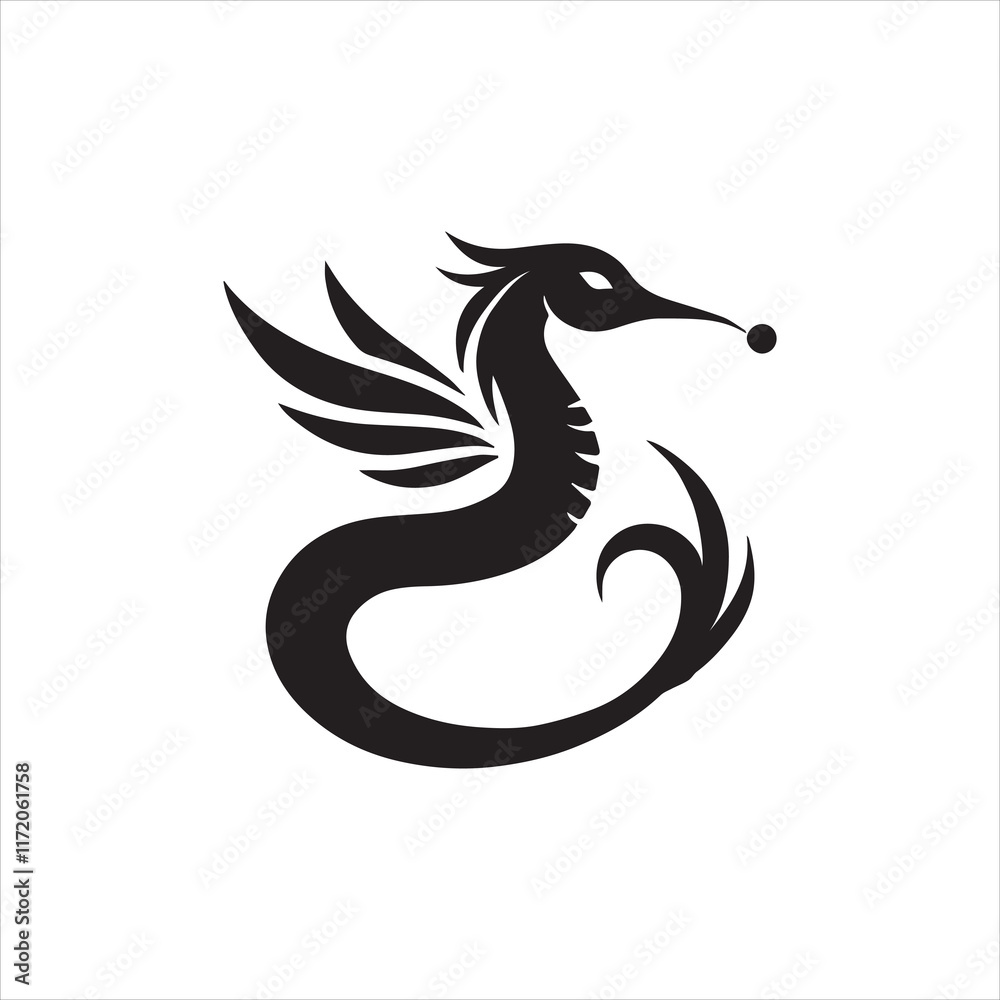 Obraz premium black dragon tattoo