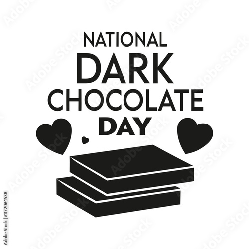 National dark chocolate Day Background Template design for Poster or Banner