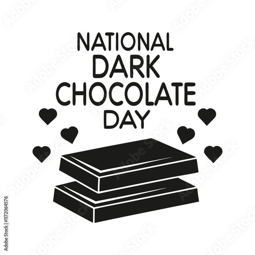 National dark chocolate Day Background Template design for Poster or Banner