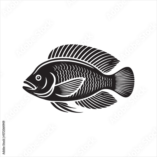 fish isolated on white